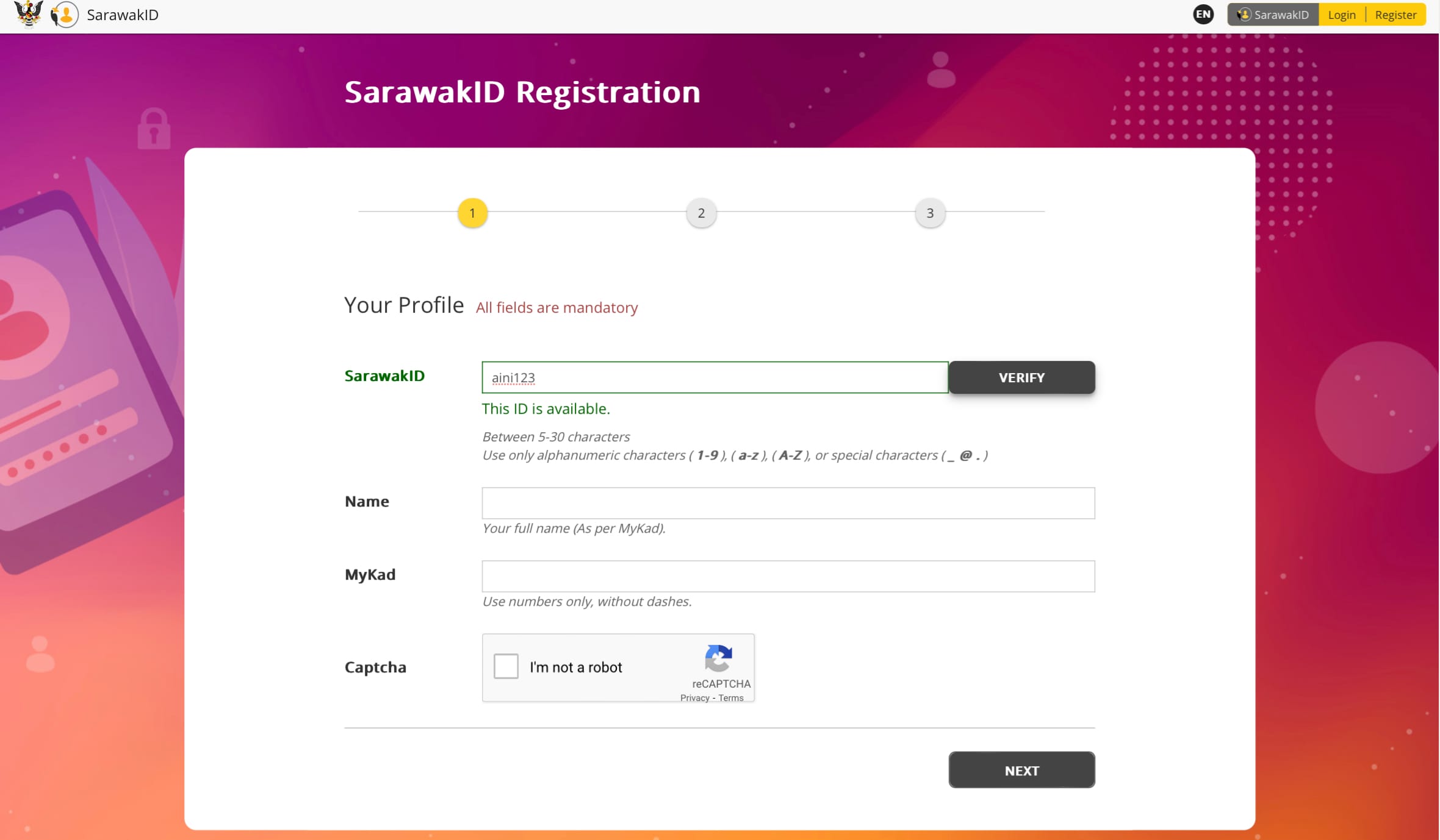 SARAWAK ID