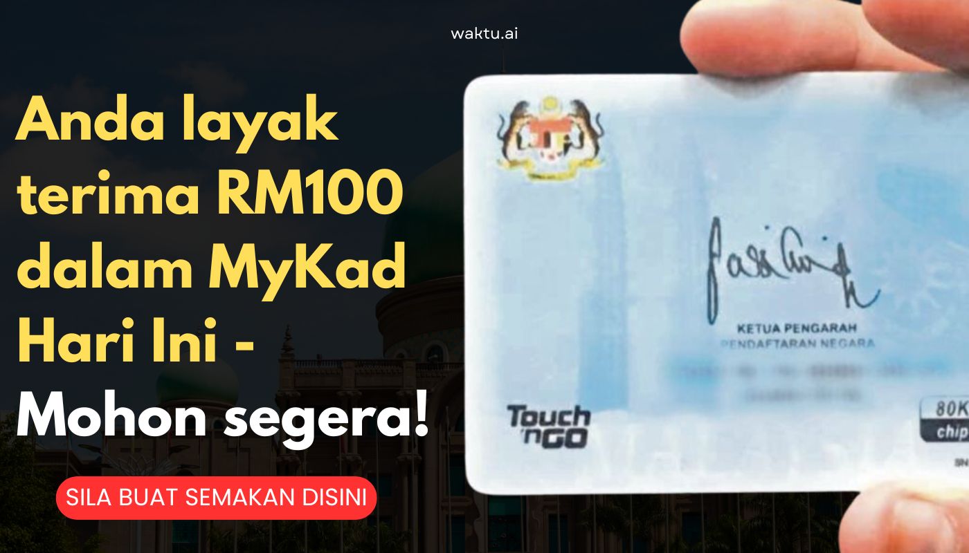 RM100 dalam MyKad