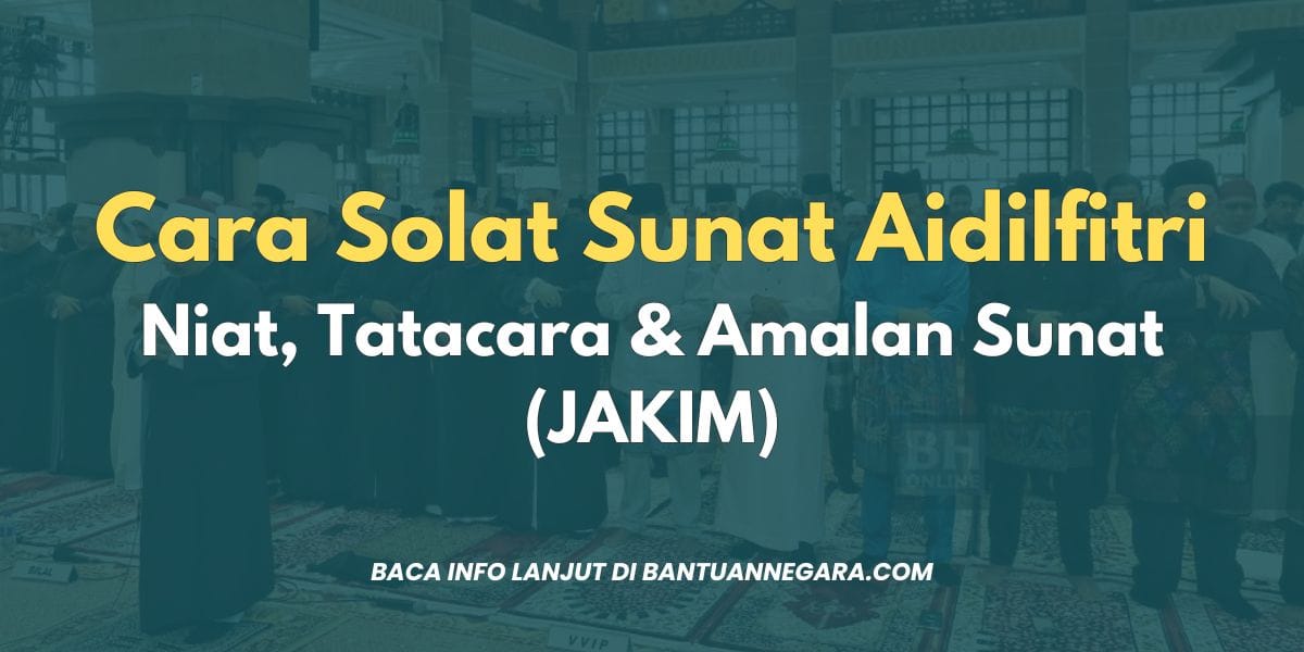 Cara Solat Sunat Aidilfitri