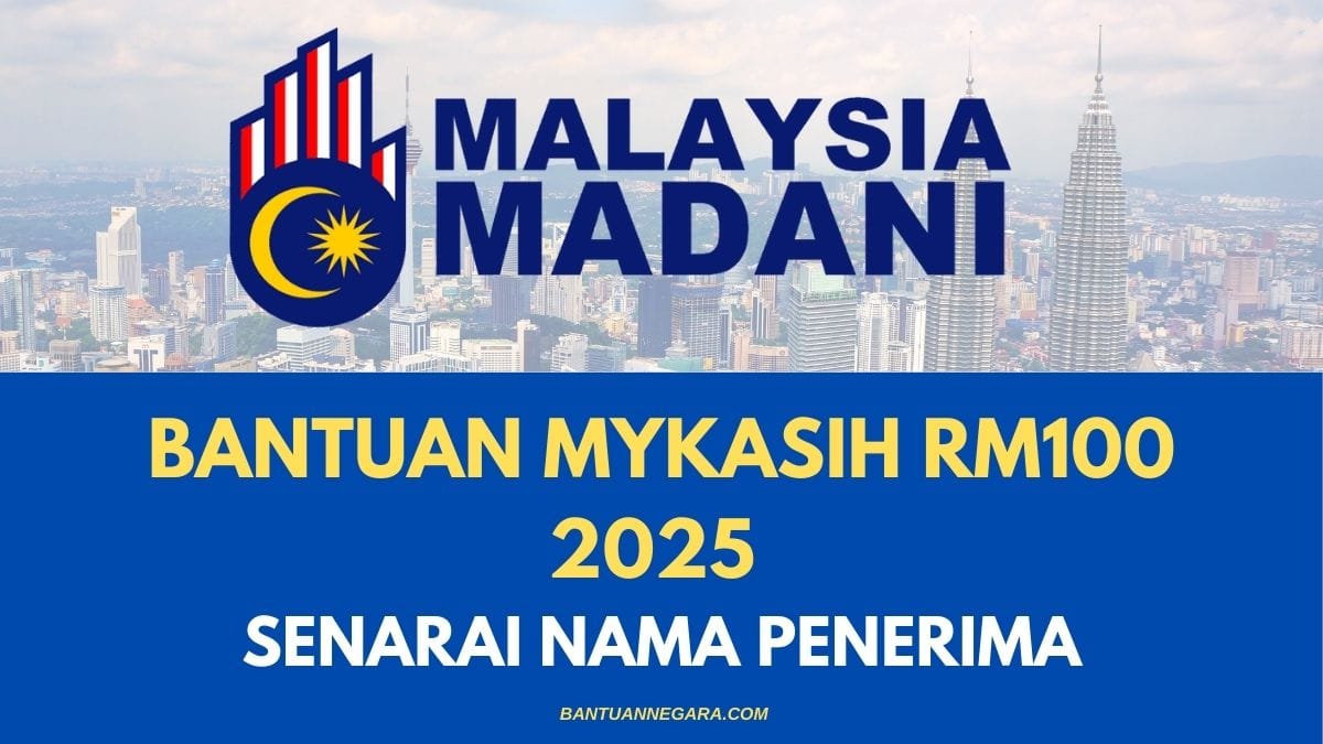 BANTUAN MYKASIH RM100 2025