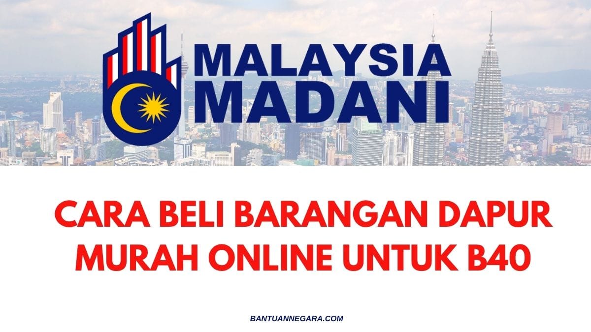 CARA BELI BARANGAN DAPUR MURAH ONLINE UNTUK B40
