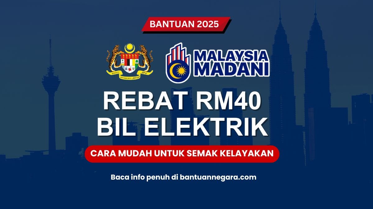REBAT RM40 UNTUK BIL ELEKTRIK