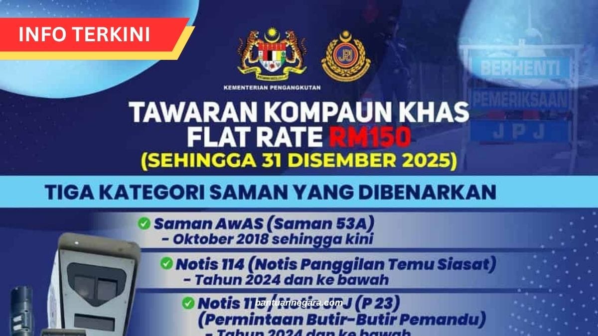 DISKAUN 50% SAMAN JPJ 2025 SEHINGGA 31 DISEMBER – PANDUAN LENGKAP CARA BAYAR